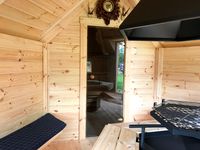 9,2 m&sup2; Grill mit Sauna Erweiterung innen