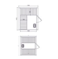 Sauna Barrel 1,7 m