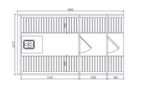 Sauna Barrel 4 m