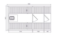 Sauna Barrel 4 m